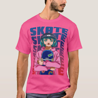 Girl Skater Skateboarder Skateboarder Skate Sk8er T-Shirt