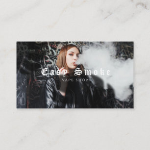 Girl Smoke Vape Shop Business Card Visitenkarte