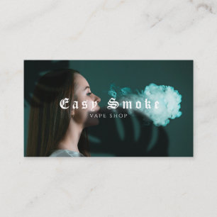 Girl Smoke Vape Shop Business Card Visitenkarte