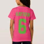 Girl Soccer Birthday Party T - Shirt<br><div class="desc">Das perfekte Shirt für die Geburtstagsfeier Ihres Mädchens zum Thema Fußball. Personalisieren Sie es mit dem Namen und Alter Ihrer Tochter!</div>