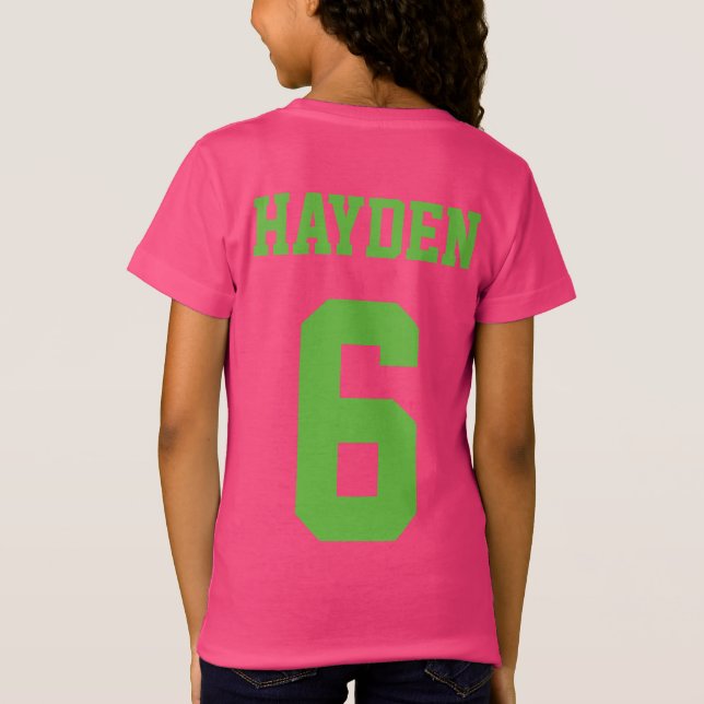 Girl Soccer Birthday Party T - Shirt (Rückseite)