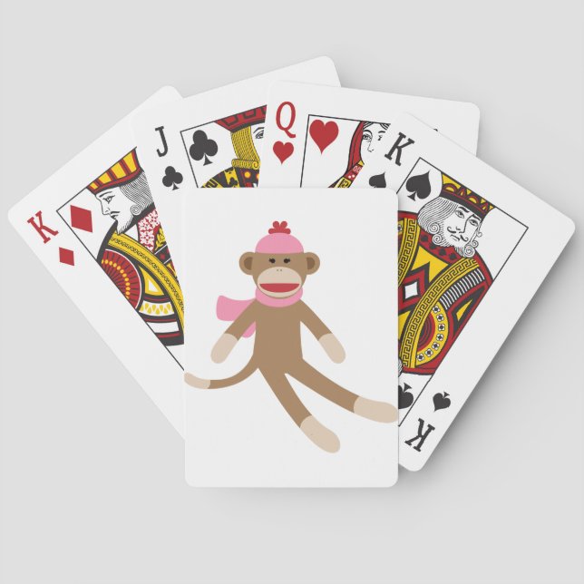 Girl-Socke-Affe Spielkarten (Rückseite)