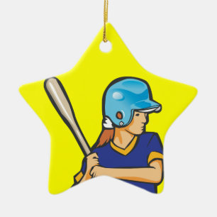 Girl-Software-Baseball-Player-Grafik Keramikornament