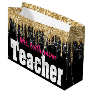 Girl Sparkle Schullehrer Große Geschenktasche Geschenktüte