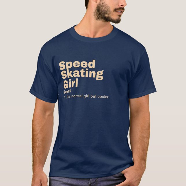  Girl - Speed Skating T-Shirt (Vorderseite)
