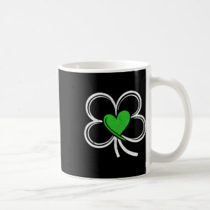 Girl St Patricks Day Liebe mit Herz und Kleeblatt Kaffeetasse