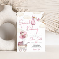 Girl Storck Special Delivery Baby Dusche