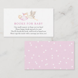 Girl Stork Books für Babysteckkarte Begleitkarte