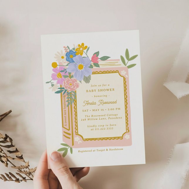 Girl Storybook Baby Shower Invitation Einladung (Von Creator hochgeladen)