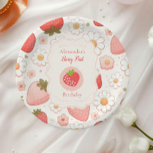 Girl Strawberry Berry Erster Geburtstag Party