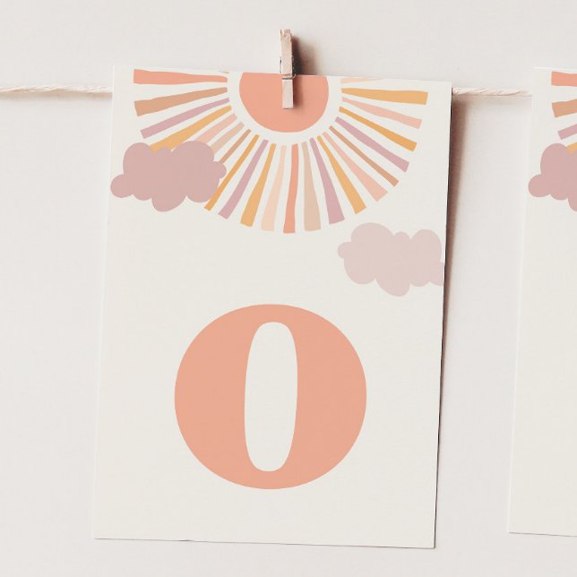 Girl Sun ONE Hochstuhlbanner - Buchstabe "O" Einladung (Von Creator hochgeladen)
