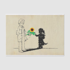 Girl Sunflower Tissue Seidenpapier