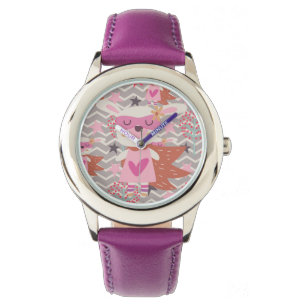 Girl Superhero Bunny Armbanduhr
