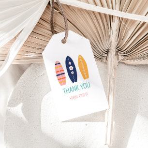Girl Surfboard Beach Geburtstag Danke, dass du Fav Geschenkanhänger