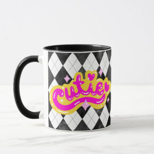 Girl Süsse Raute Baddie Kaffee Tasse Niedlich