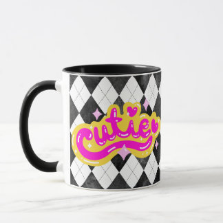 Girl Süsse Raute Baddie Kaffee Tasse Niedlich