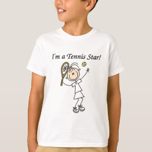 Girl Tennis Star T - Shirt und Geschenke