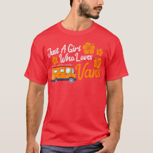 Girl Traveling Rv Camper Mobile Zuhause Trip Van L T-Shirt