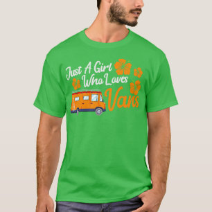 Girl Traveling Rv Camper Mobile Zuhause Trip Van L T-Shirt