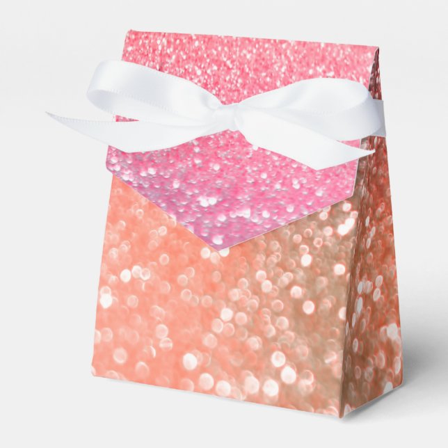Girl Trend Rose Gold Blush Glitzer Geschenkschachtel (Vorderseite)