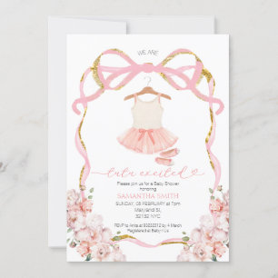 Girl Tutu Begeisterte Baby Dusche Einladung