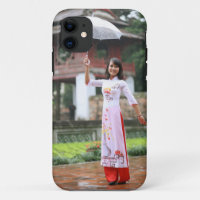 Girl Umbrella Asian Rain