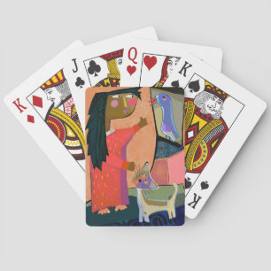 Girl- und Niedliche Cat Playing Cards Spielkarten