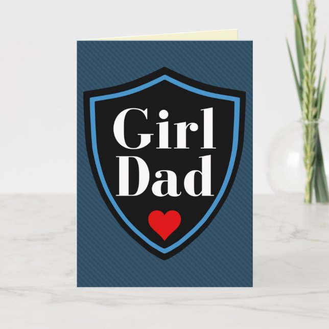 Girl Vater Vatertag Card Karte (Vorderseite)