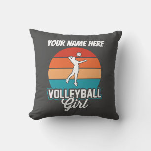 Girl Volleyball Throw Kissen