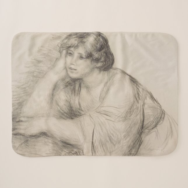 Girl (von Pierre-Auguste Renoir) Sherpadecke (Vorderseite (Horizontal))