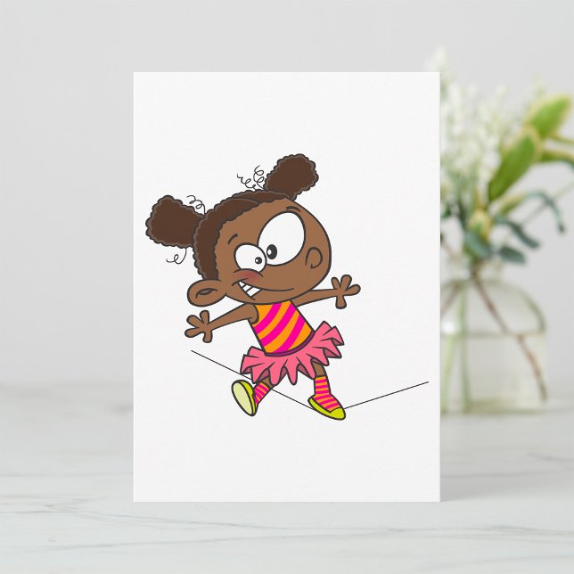 Girl Walking A Tightrope Einladung (Von Creator hochgeladen)