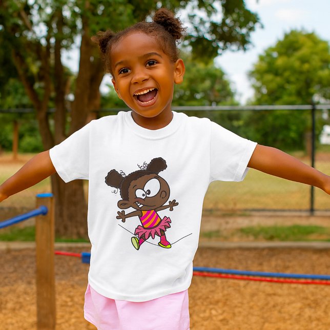 Girl Walking A Tightrope T-Shirt (Von Creator hochgeladen)