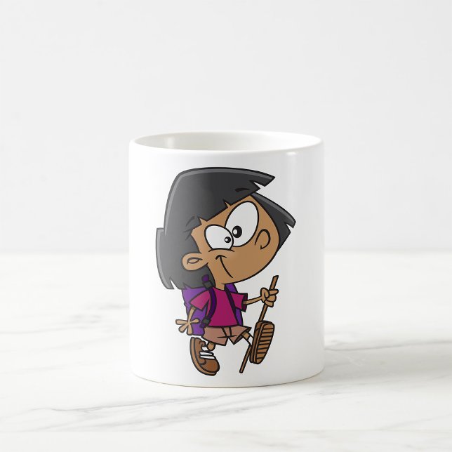 Girl Wandern Kaffeetasse (Von Creator hochgeladen)