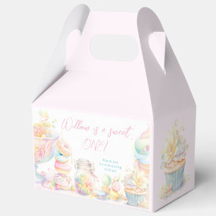 Girl Watercolor Süßigkeiten Sweet One Geschenkschachtel