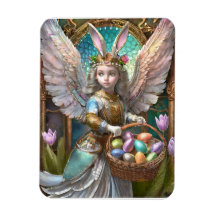 Girl Wear Osterbunny Angel Costume