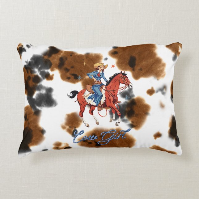 Girl Wester Pillow Dekokissen (Vorderseite)