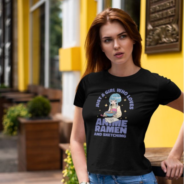 Girl Who Lieben Anime T-Shirt (Von Creator hochgeladen)