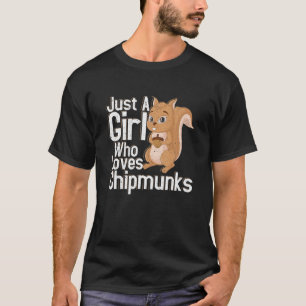 Girl Who Lieben Chipmunks Animal Lover Wildlife Hi T-Shirt