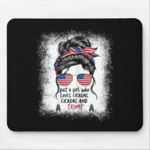 Girl Who Lieben Cicadas Trump Girl 2024 Mousepad
