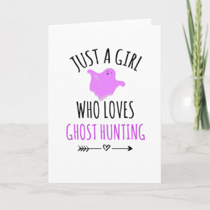 Girl Who Lieben Ghost Jäger Jäger Mädchen Karte