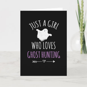 Girl Who Lieben Ghost Jäger Jäger Mädchen Karte