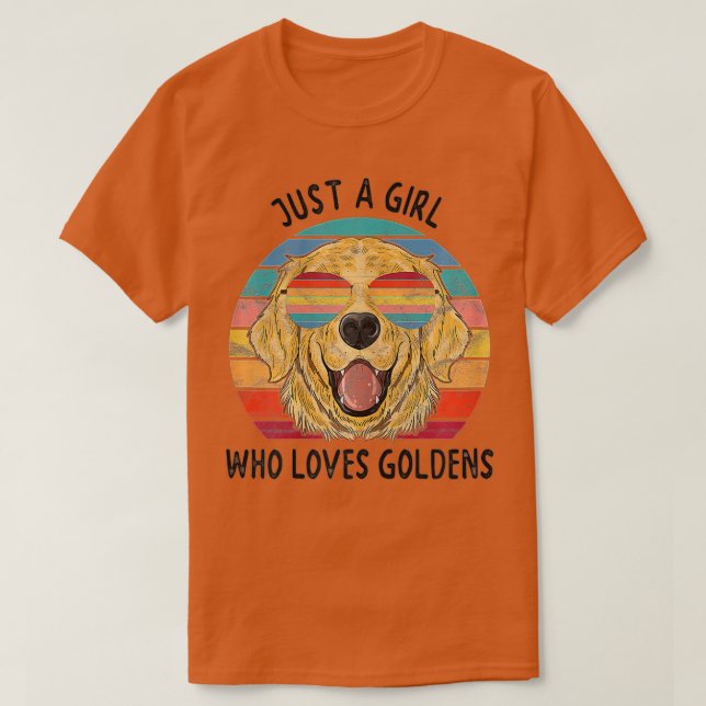 Girl Who Lieben Golden Retrievers Dog Gifts - Giga T-Shirt (Design vorne)