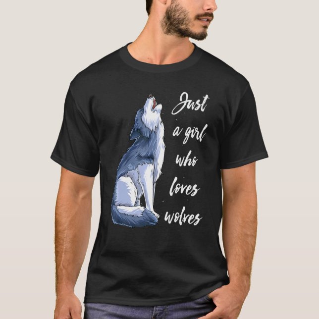 Girl Who Loves Wolves 10 T-Shirt (Vorderseite)