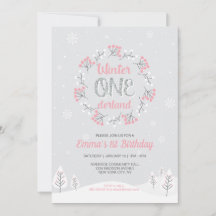 Girl Winter Onederland 1. Geburtstag, erster Tag