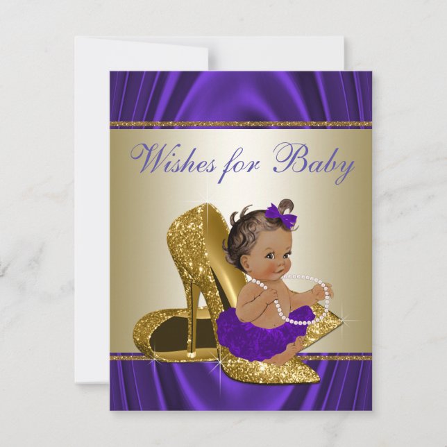 Girl Wishings for Baby Girls Lila Baby Shooting Ga (Vorderseite)