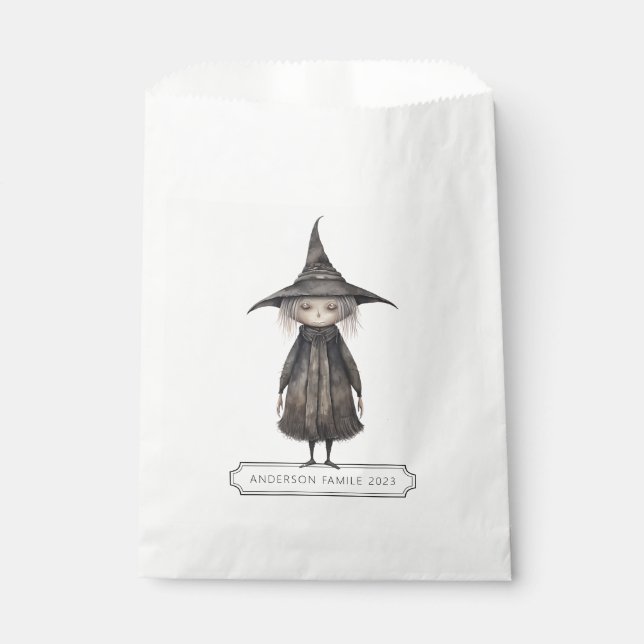 Girl Witch Favor Bag Geschenktütchen (Vorderseite)