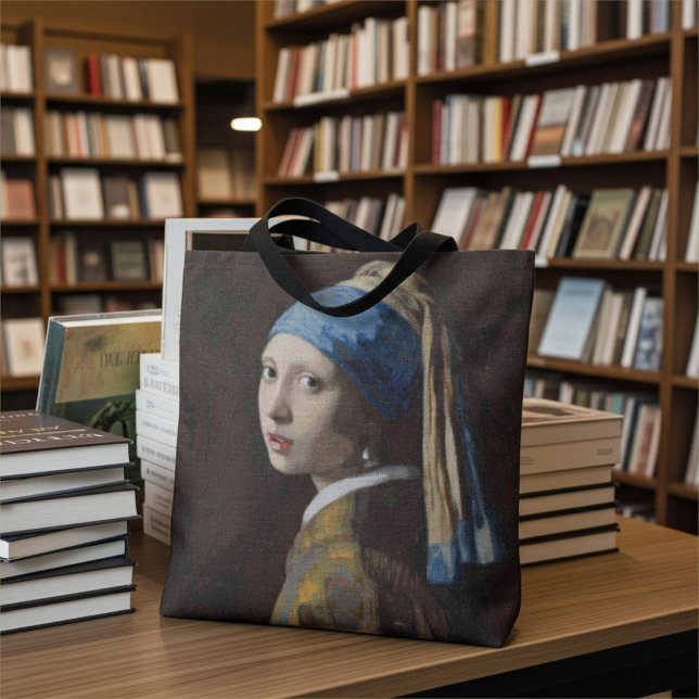 Girl With a Pearl Earring Crossed Stitch Replica Tasche (Von Creator hochgeladen)