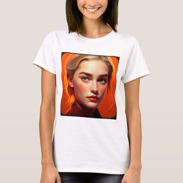 Girl with blue eyes T-Shirt (Vorderseite)