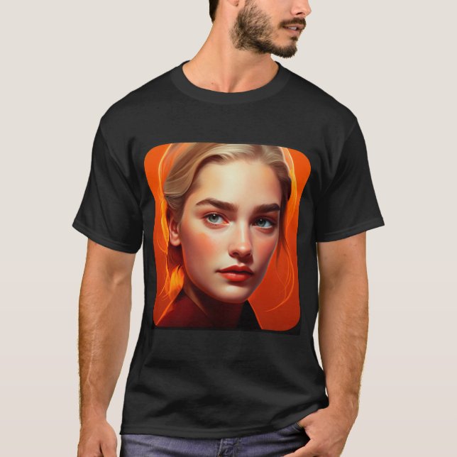 Girl with blue eyes T-Shirt (Vorderseite)