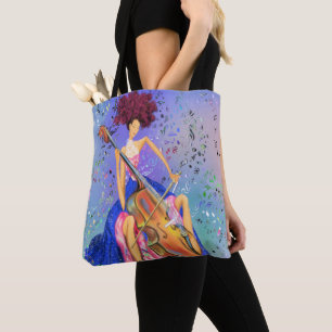 Girl with Cello - Fantastische Melodie - Fantasy A Tasche